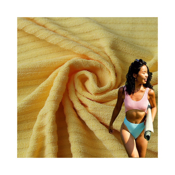 Towel striped jacquard fabric bikini Swimsuit upholstered ammonia cloth swimsuit fabric