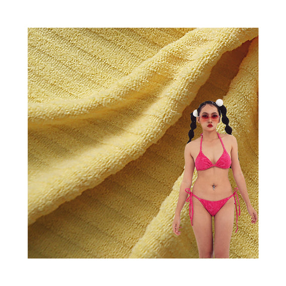 Towel striped jacquard fabric bikini Swimsuit upholstered ammonia cloth swimsuit fabric