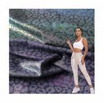 Colorful chameleon hot stamping printed fabric polyester ammonia sports fitness yoga suit colorful sports leggings fabric