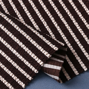 340G nylon polyester ammonia striped fabric high elastic knitted dual color ribbed casual sportswear swimsuit yoga fabric