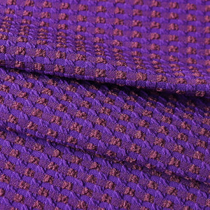 Square grid gold silk fabric high elasticity and fast drying casual swimwear bikini jacquard knitted fabric