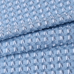 Double sided square grid nylon polyester spandex jacquard fabric elastic casual sports swimwear bikini knitted fabric