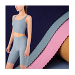 Spot supply manufacturer direct sales of nylon high elasticity double-sided sports fitness yoga clothing high-end knitted fabric