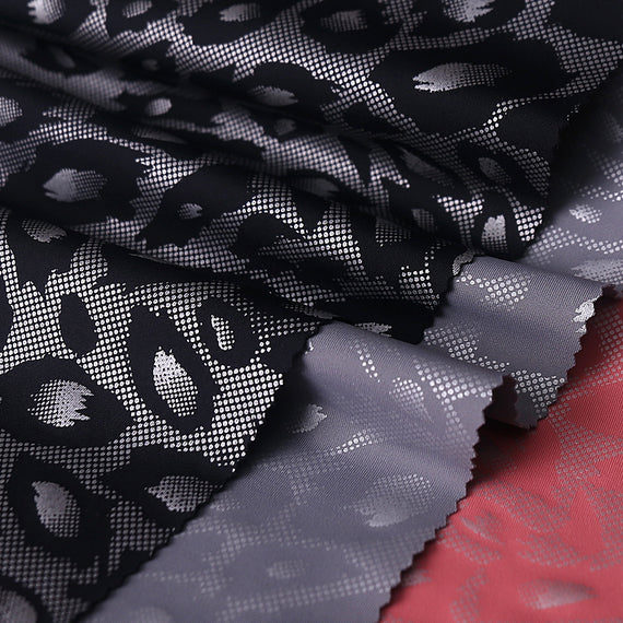 240g polyester spandex four sided high elasticity camouflage post-processing fabric casual sports pants yoga fabric