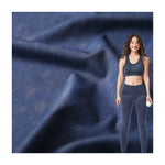 240G nylon polyester high elastic knitted fabric imitation denim soft yoga suit leggings sportswear fabric