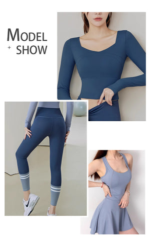 Spot polyester double-sided double brushed high elastic sports nudity sports dance yoga suit fabric