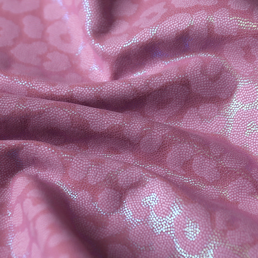 Colorful chameleon hot stamping printed fabric polyester ammonia sports fitness yoga suit colorful sports leggings fabric