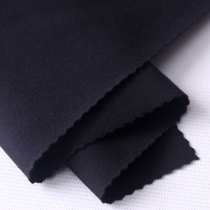 Polyester ammonia double-sided knitted fabric 210g polyester high elastic brushed naked quick drying yoga suit fabric