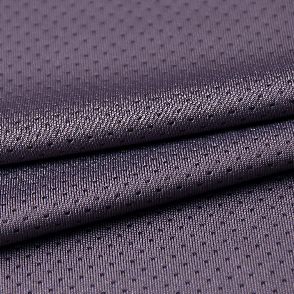 Stock 180G polyester spandex butterfly mesh elastic jacquard fabric breathable quick drying T-shirt sportswear mesh fabric