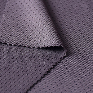 Stock 180G polyester spandex butterfly mesh elastic jacquard fabric breathable quick drying T-shirt sportswear mesh fabric