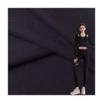 Polyester spandex double-sided double brushed 210G knitted high elasticity nude sports fitness yoga suit fabric