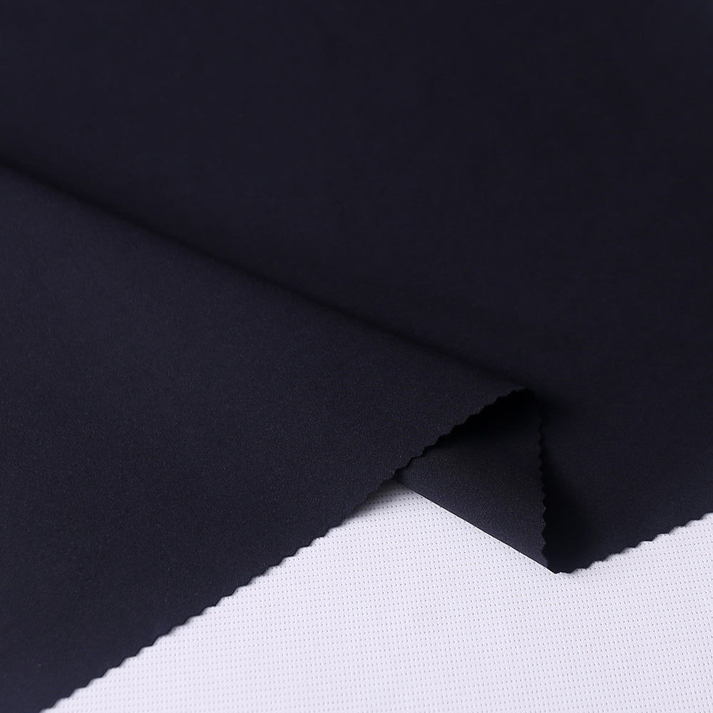 Polyester ammonia double-sided knitted fabric 150g high elasticity single side brushed sports quick drying yoga suit fabric