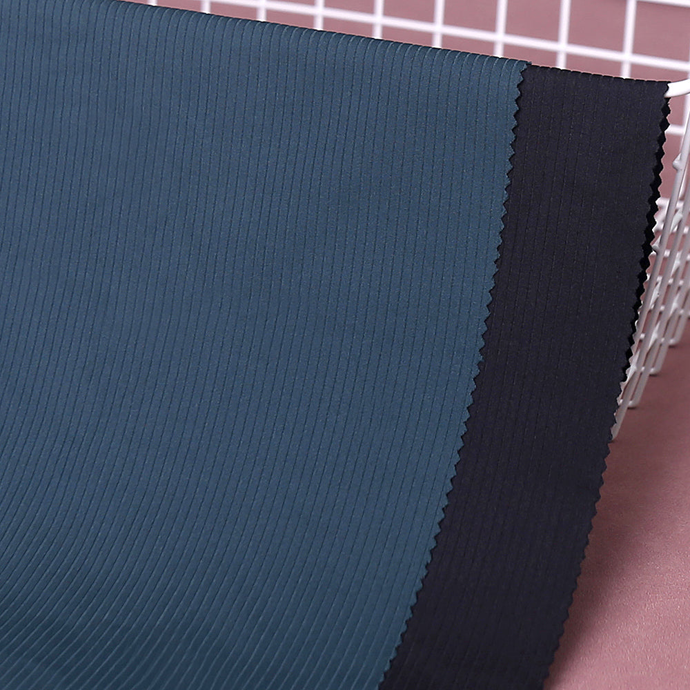 270g striped fabric nylon spandex knitted high elastic drawstring ribbed fabric quick drying yoga suit sports fabric