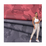 240g polyester spandex four sided high elasticity camouflage post-processing fabric casual sports pants yoga fabric