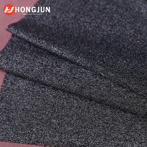 High Quality Spandex knitted Metal Wire Knitted Elastic Jersey Fabric